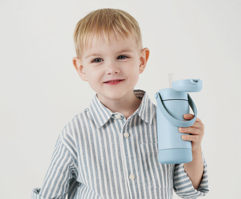 小獅王辛巴 | TEENYLITE 不鏽鋼保溫瓶 -手提吸管 直飲式 330ml【晨藍】