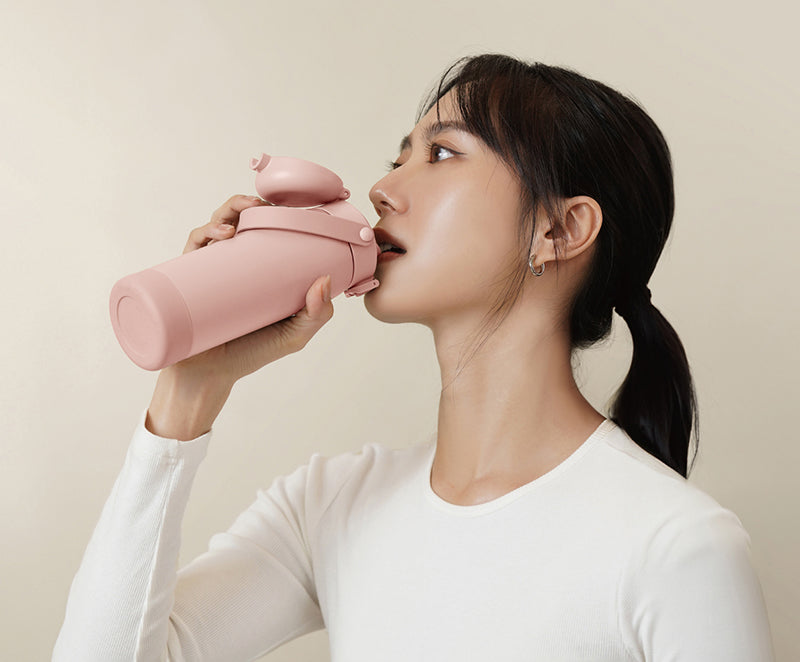 小獅王辛巴 | TEENYLITE 不鏽鋼保溫瓶 -直飲手提型 450ml【栗粉】