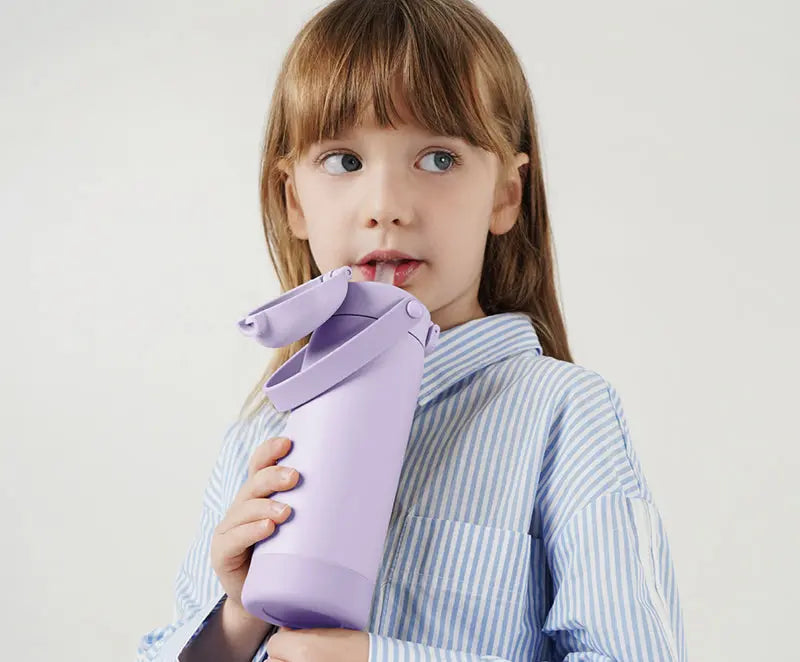 Simba | TEENYLITE Thermal Bottle with Straw 450ml -Beni Imo【Purple】 Simba