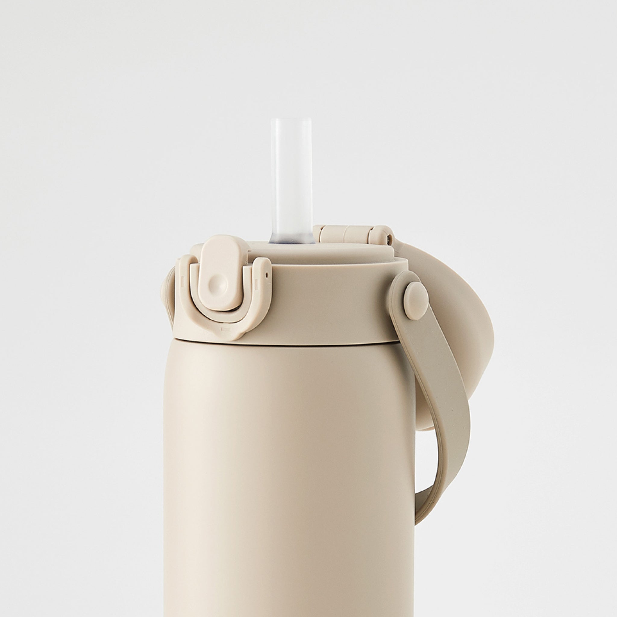 小獅王辛巴 | TEENYLITE 不鏽鋼保溫瓶 -手提吸管型 450ml【緞灰】