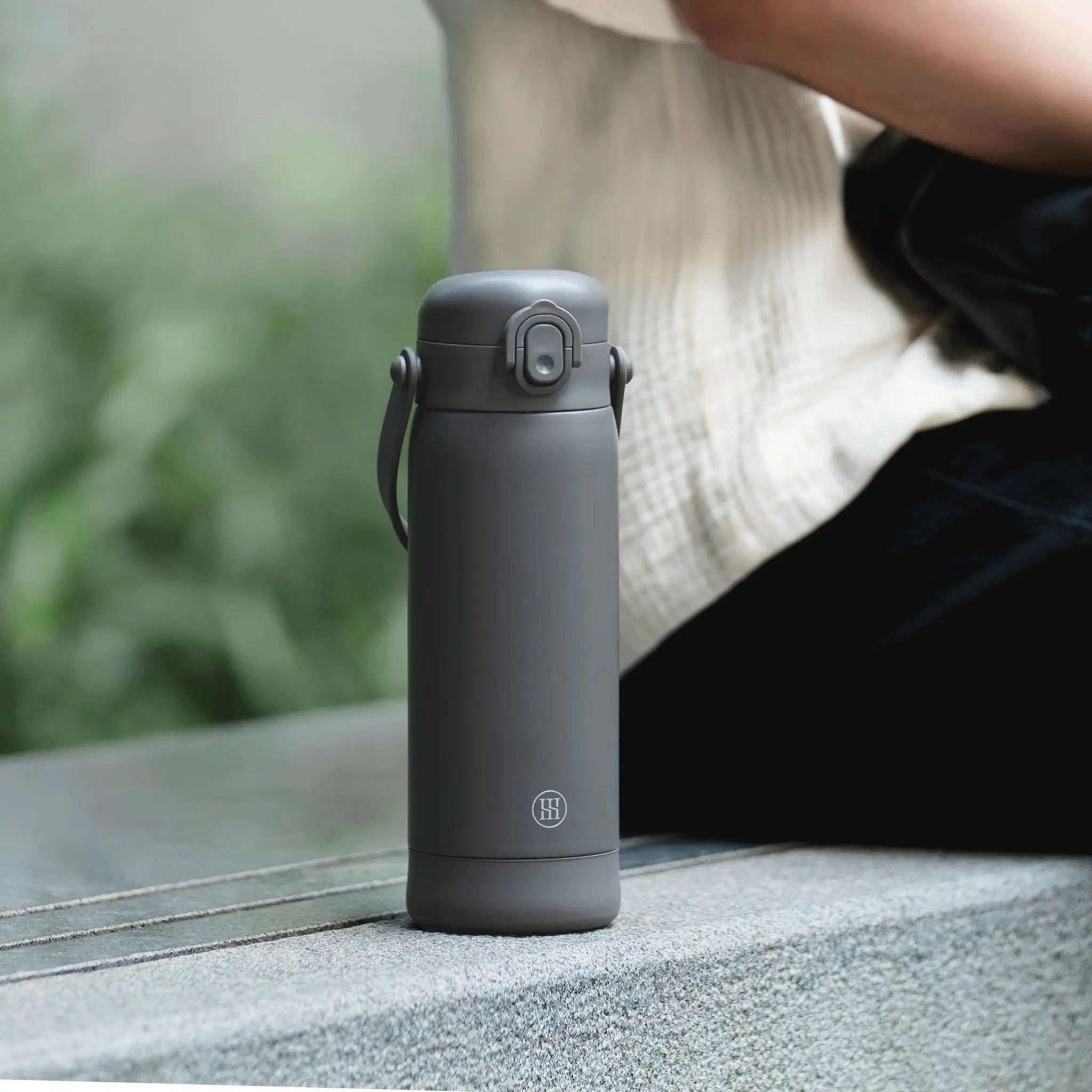 Simba | TEENYLITE Thermal Bottle with Straw 450ml -【Grey】 Simba