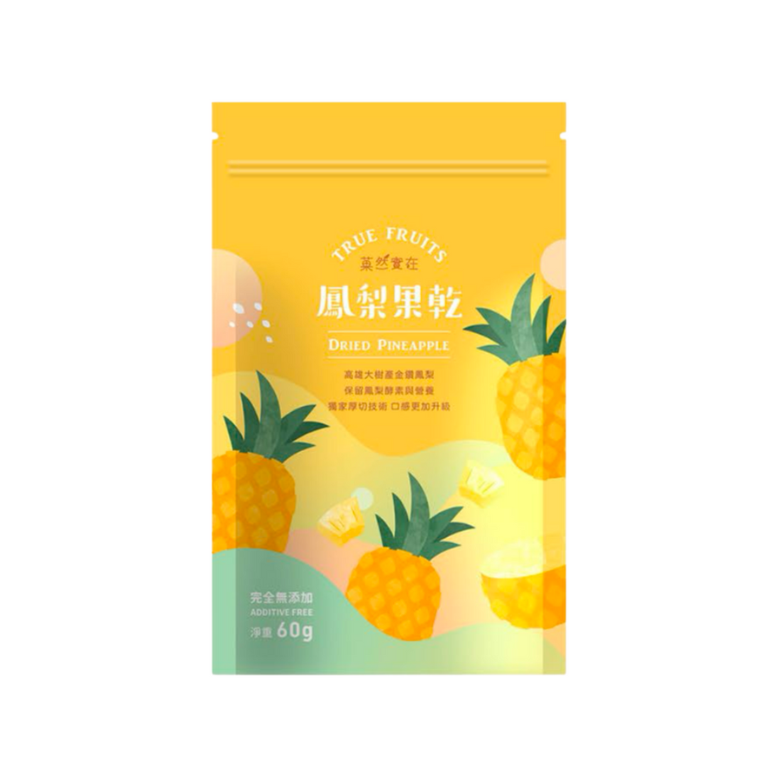 菓然實在【鳳梨果乾 Dried Pineapple  Fruit 】 無糖 天然無添加 60g