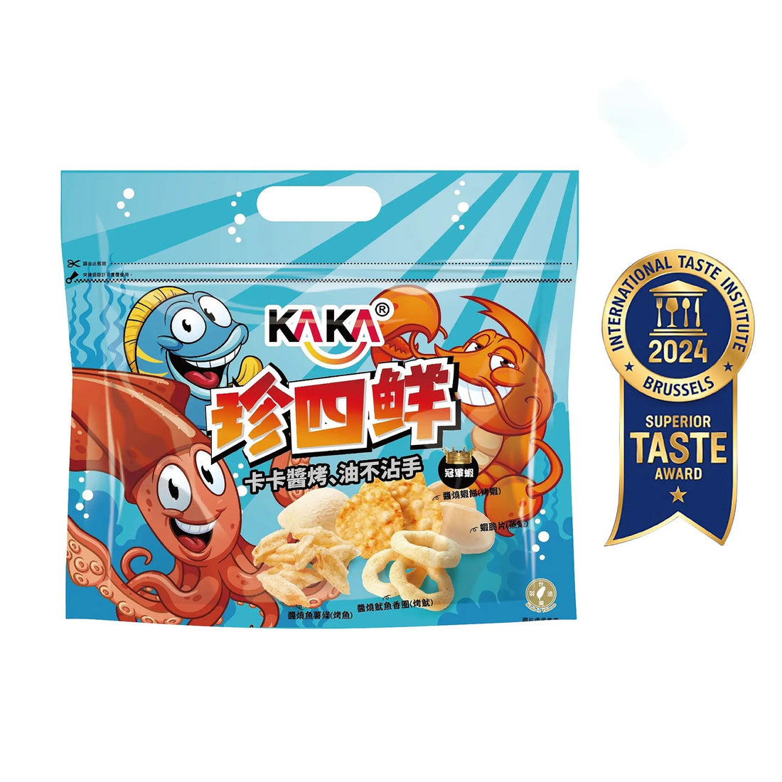 KAKA Four Delicacies【Classic Grilled Shrimp Crisps】120g Anini Baby Australia