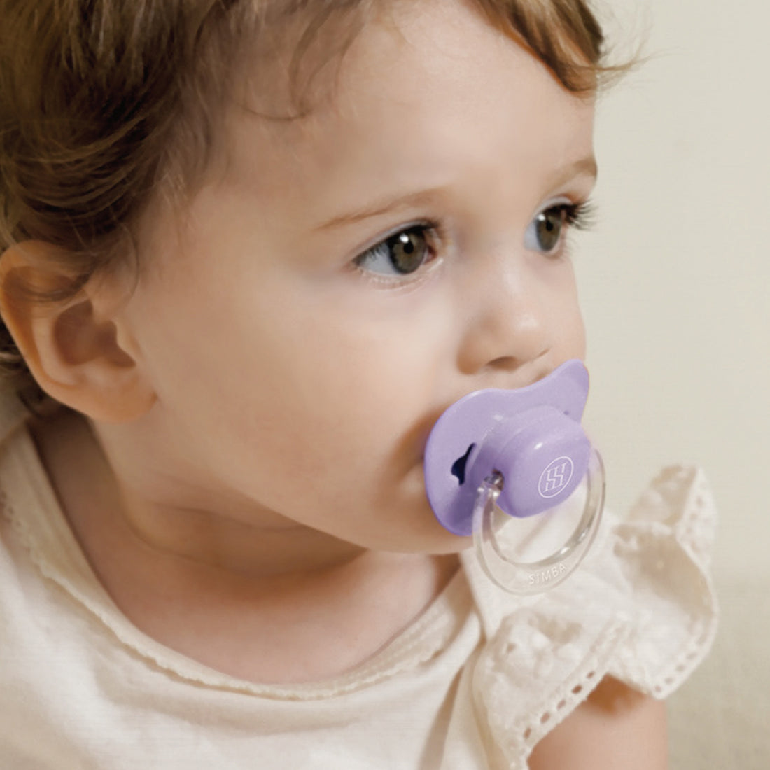 小獅王辛巴 | 蘊蜜超柔拇指安撫奶嘴【紫芙】-超柔初生型