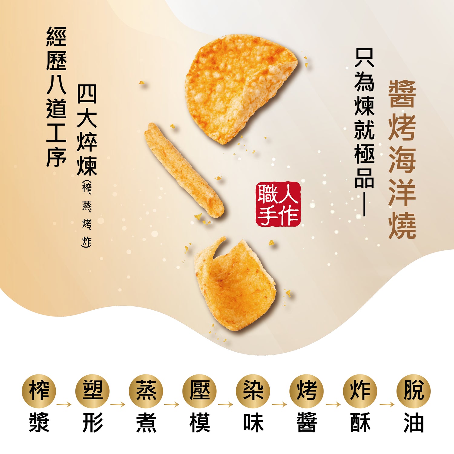KAKA 海洋燒【金沙蝦球風味脆片 Salted Egg Yolk Prawns】210g
