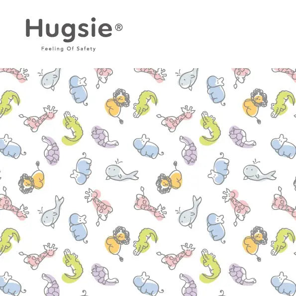 HugsieBaby Aniti-Mites Pillow 100% Cotton -Animals Hugsie