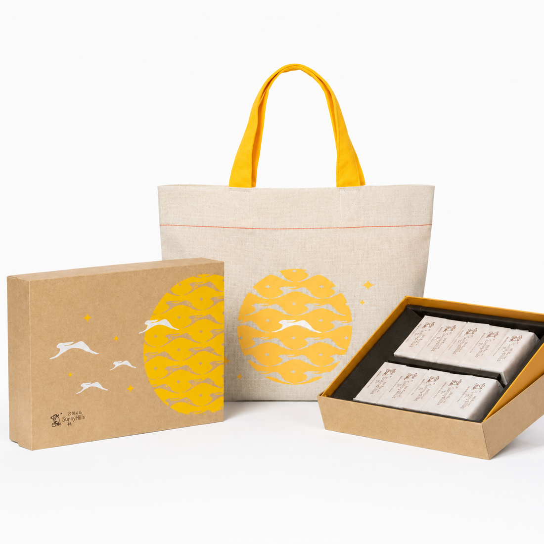SunnyHills Pineapple & Apple Cake Gift Box 10pcs – Mid-Autumn Festival Limited Edition