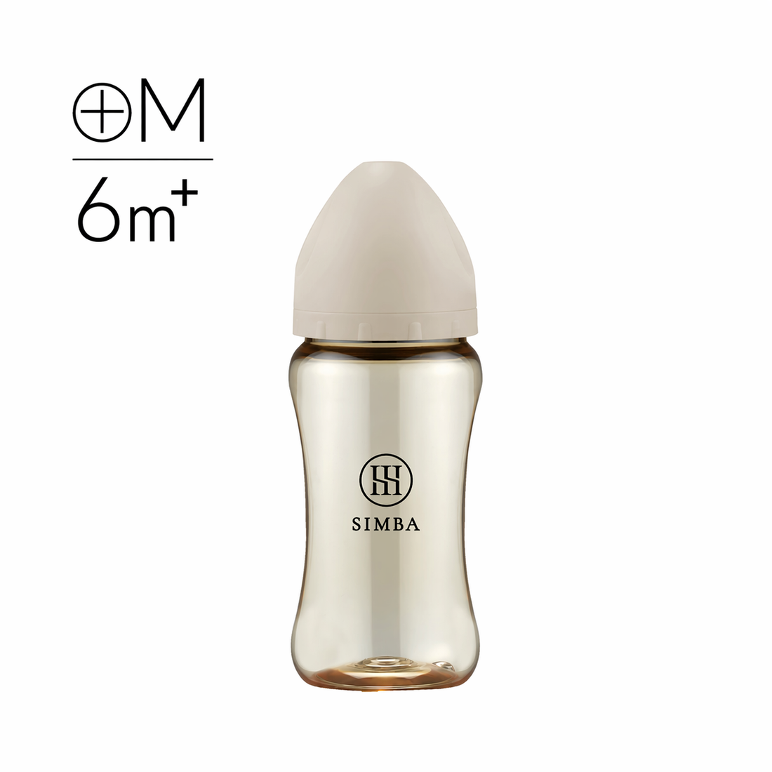 Simba Allongé PPSU Wide Neck Anti-Colic Feeding Bottle 270ml【6-12 months | M-size Cross-Cut Teat】