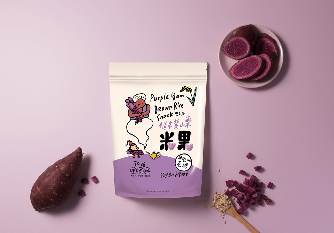Brown Rice Snack – Purple Yam Flavour (12M+) | 70g