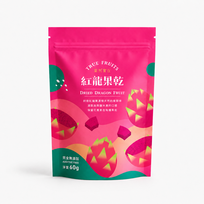 Dried Red Dragon Fruit  60g (No Additives)