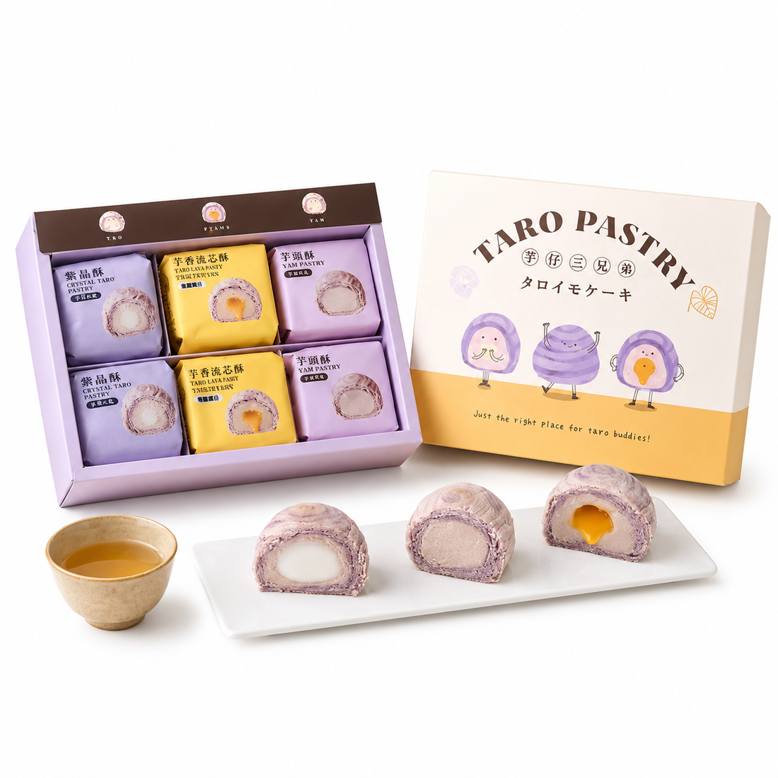 Duen Tai Taro Trio Mid-Autumn Pastry Gift Box (6pcs)