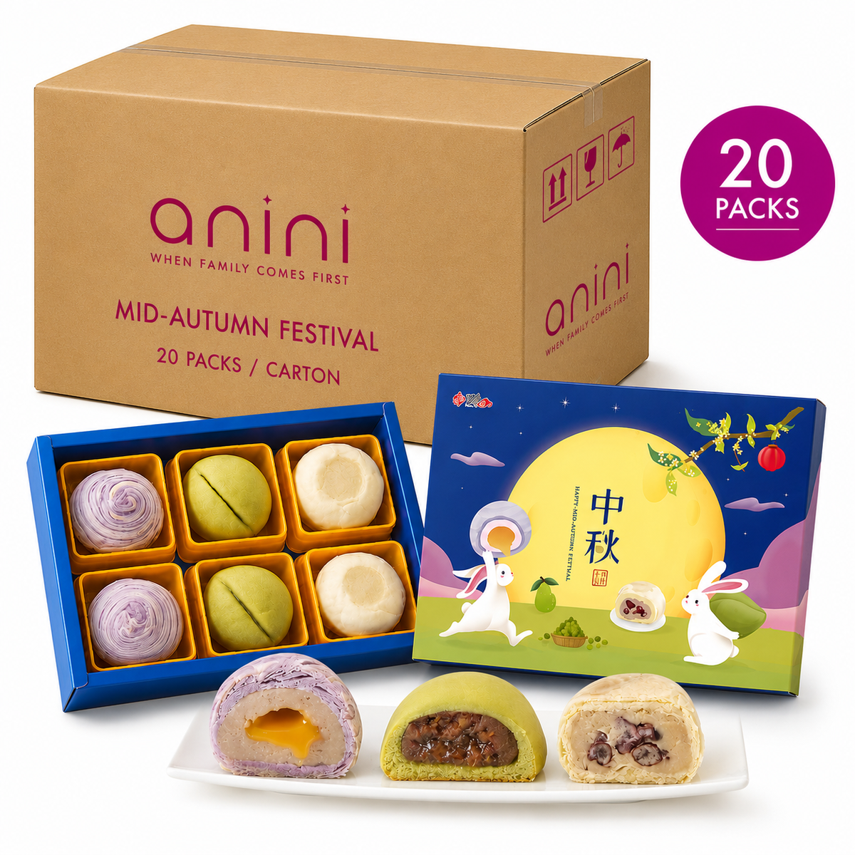 Duen Tai Moon Rabbit Mid-Autumn Pastry Gift Box (6pcs)
