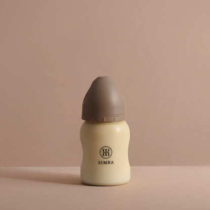 小獅王辛巴｜蘊蜜鉑金PPSU寬口防脹氣奶瓶 200ml－【摩卡慕斯】小流量新生兒適用（圓孔SS）
