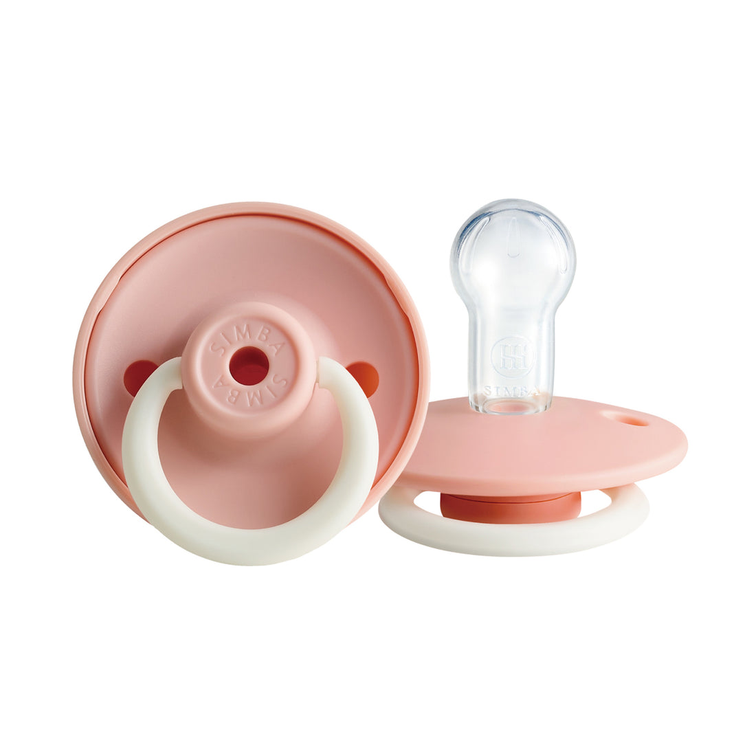 Simba | Twisty Round Pacifier (Glows in the Dark) Blush【Pink】– All Ages