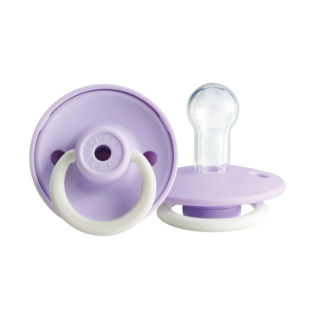 小獅王辛巴 | 扭扭圓型安撫奶嘴(夜光)【紫芙】-全齡適用