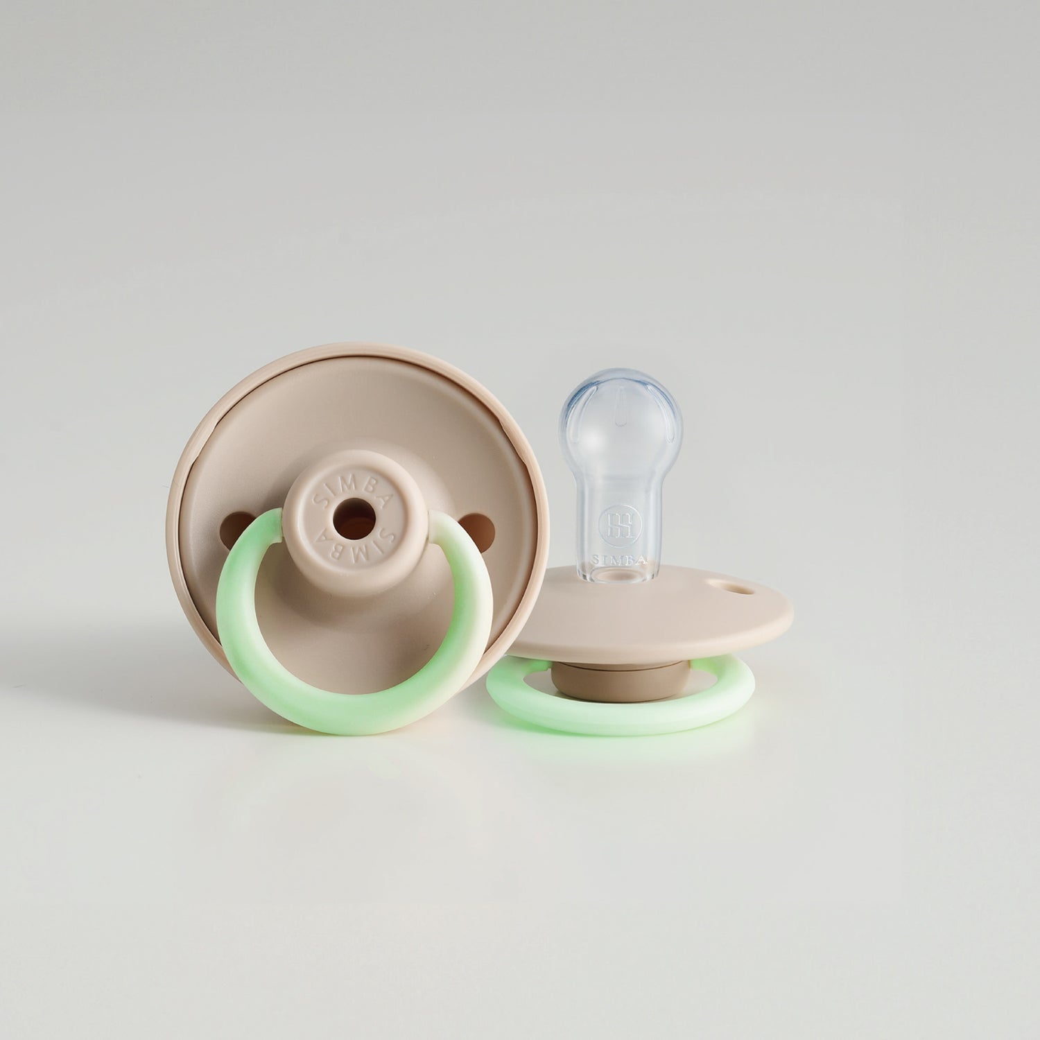 Simba | Twisty Round Pacifier (Glows in the Dark) Nook【Beige】– All Ages
