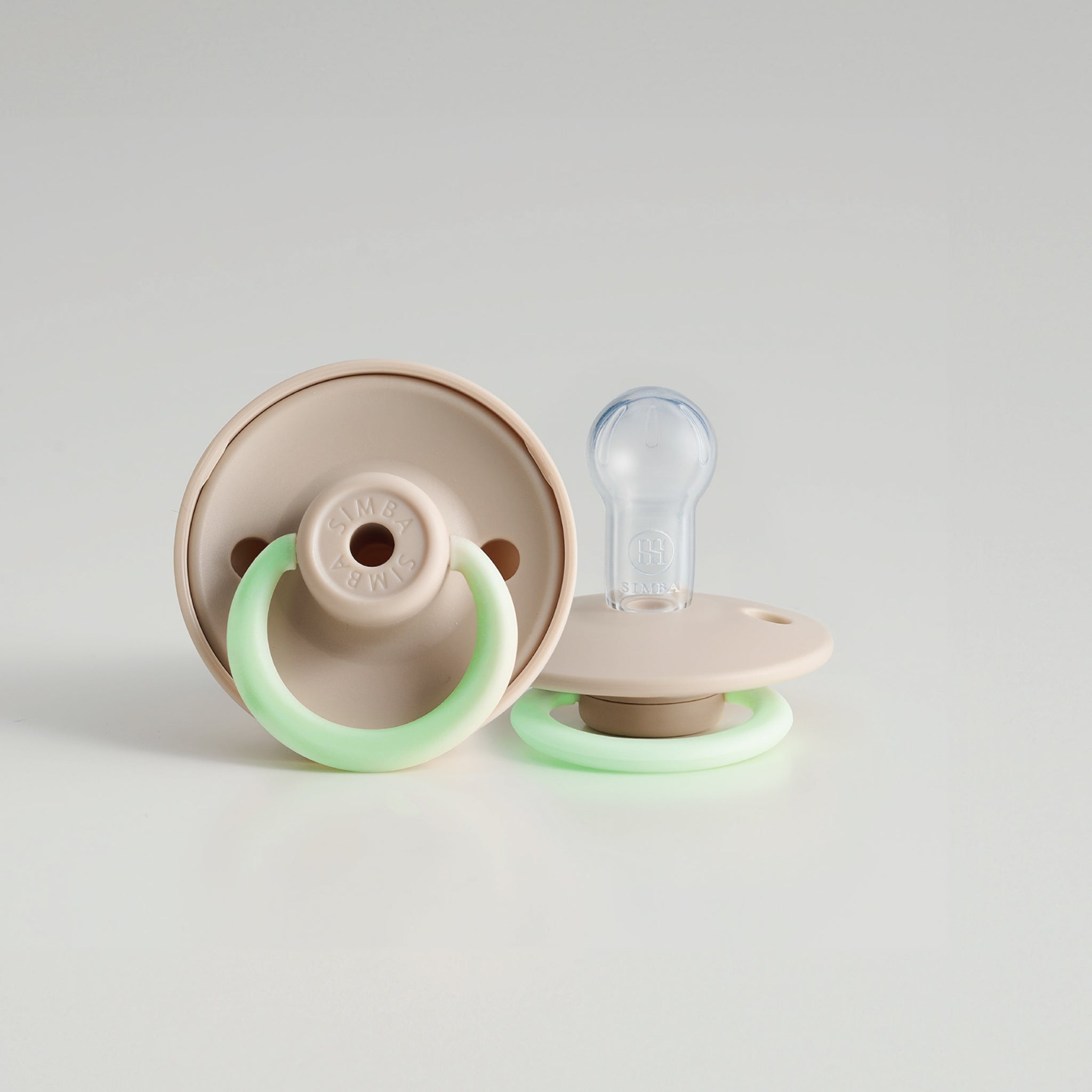 Simba | Twisty Round Pacifier (Glows in the Dark) Nook【Beige】– All Ages