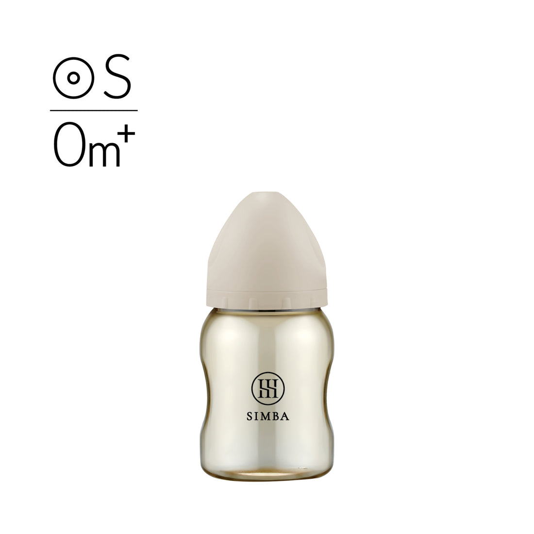 小獅王辛巴|蘊蜜鉑金PPSU寬口防脹氣奶瓶 200ml-【奶茶色】新生兒適用(圓孔S)