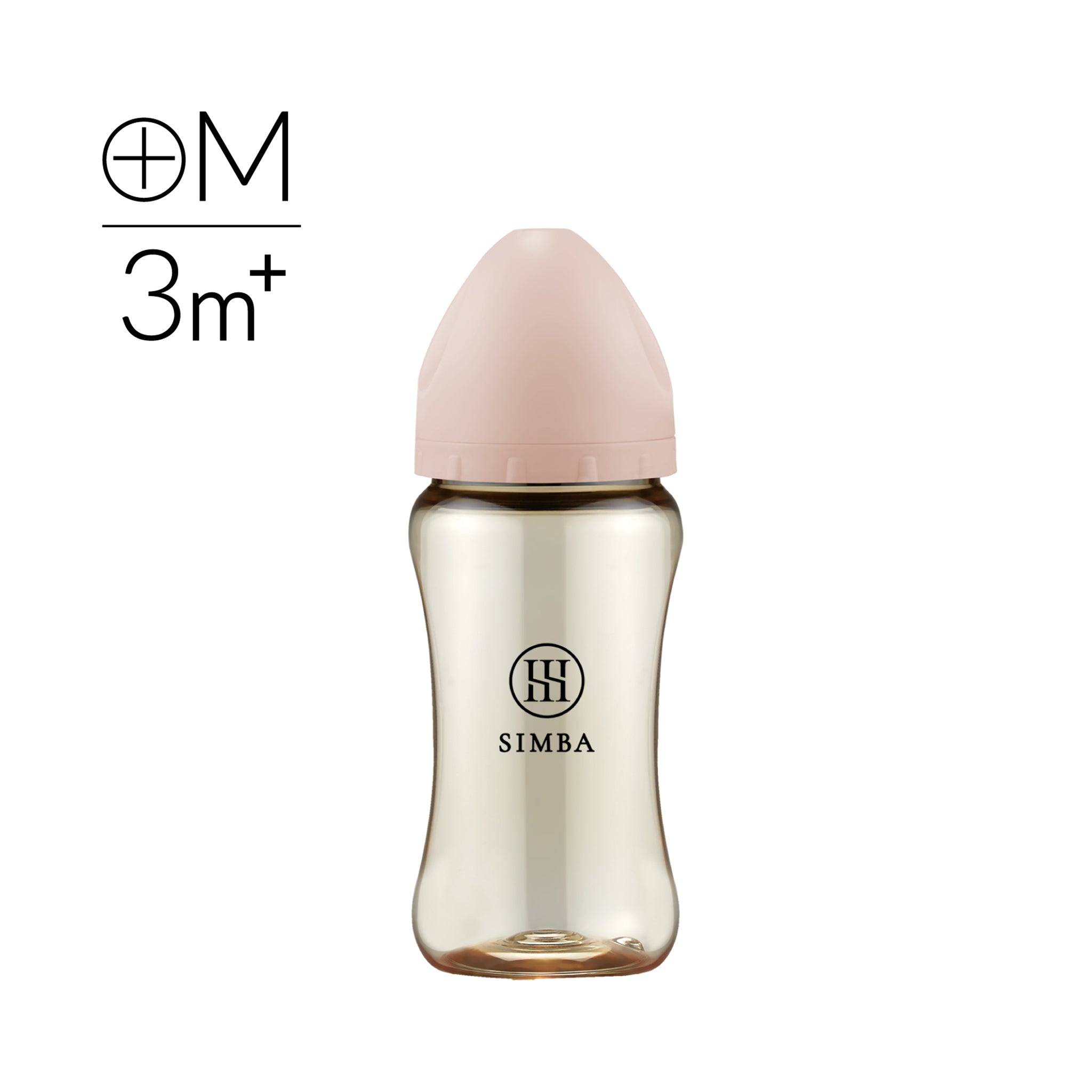 Simba Allongé PPSU Wide Neck Anti-Colic Feeding Bottle 270ml【3–6 months | M-size Cross-Cut Teat】