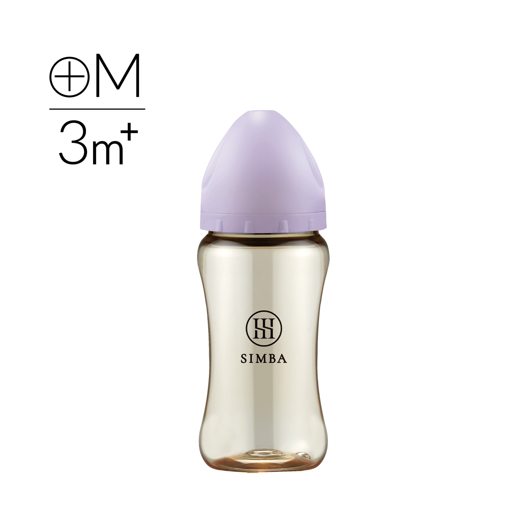 Simba Allongé PPSU Wide Neck Anti-Colic Feeding Bottle 270ml【3–6 months | M-size Cross-Cut Teat】