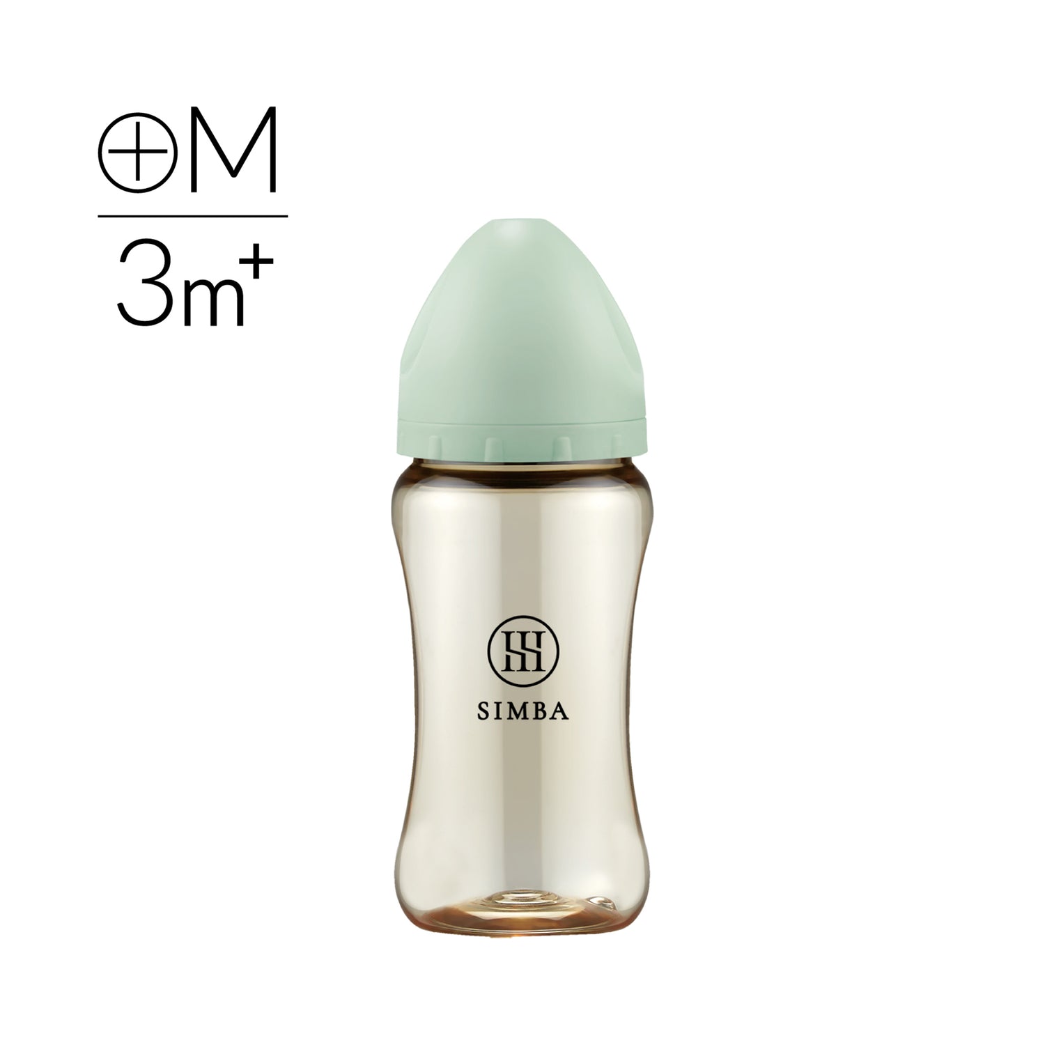 Simba Allongé PPSU Wide Neck Anti-Colic Feeding Bottle 270ml【3–6 months | M-size Cross-Cut Teat】
