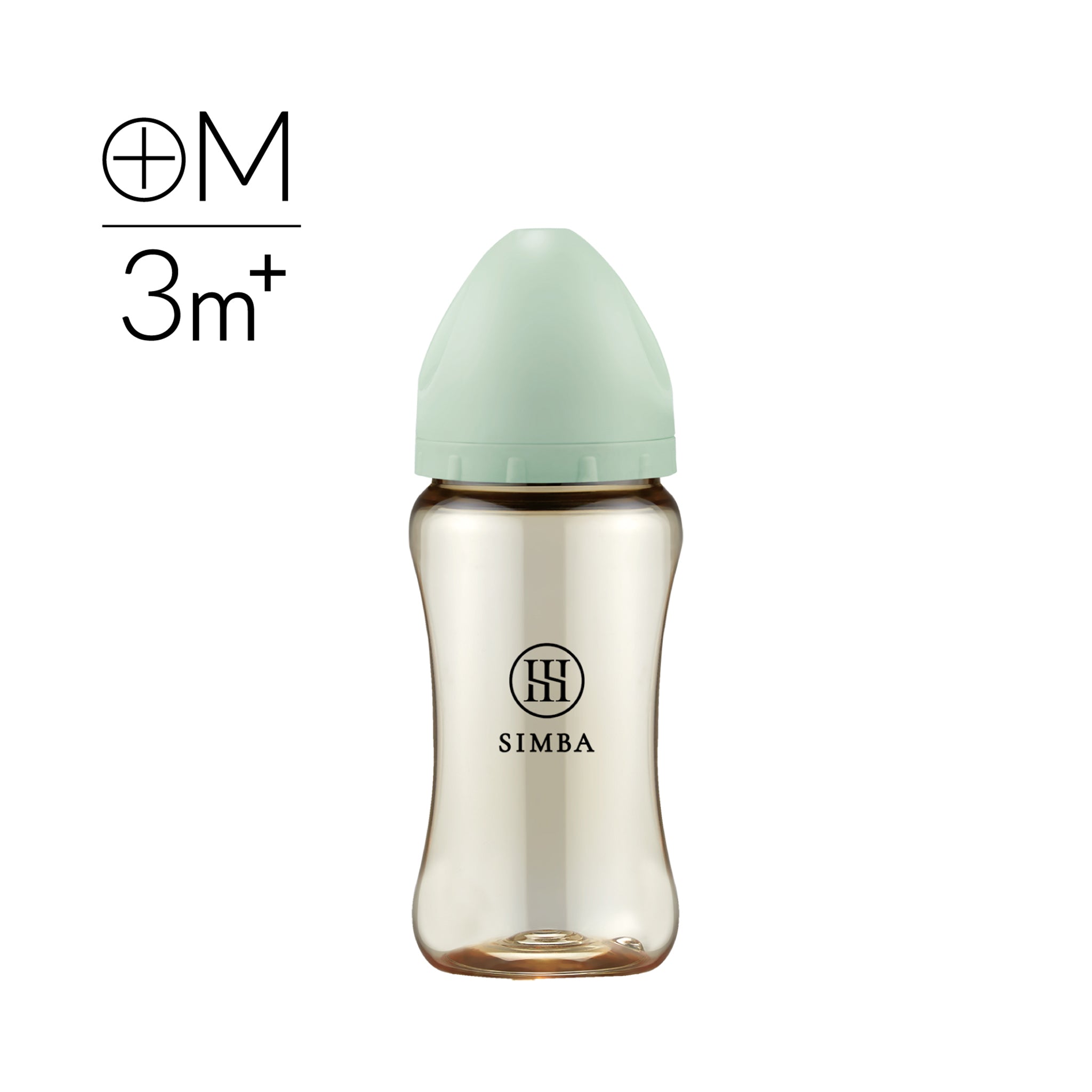 Simba Allongé PPSU Wide Neck Anti-Colic Feeding Bottle 270ml【3–6 months | M-size Cross-Cut Teat】