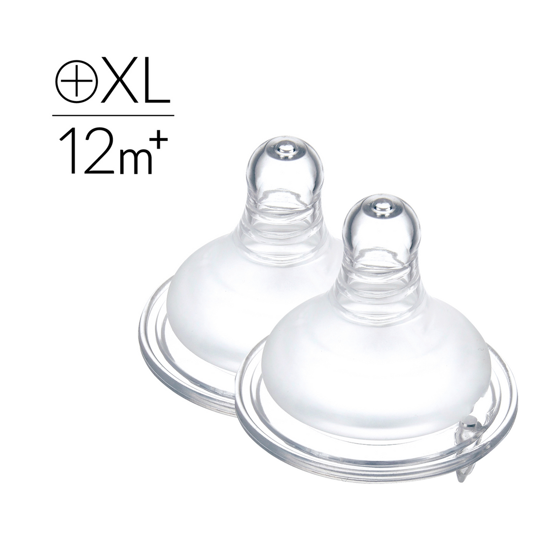 Simba | Allongé Silky Soft Teat– Anti-Colic, Wide Neck, XL Cross Hole【12m+, 2-Pack】
