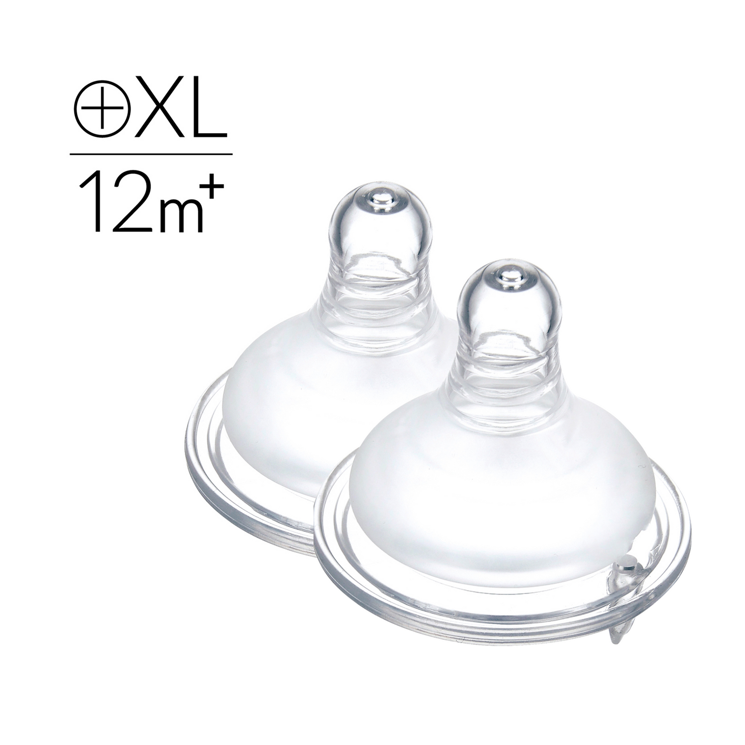 Simba | Allongé Silky Soft Teat– Anti-Colic, Wide Neck, XL Cross Hole【12m+, 2-Pack】