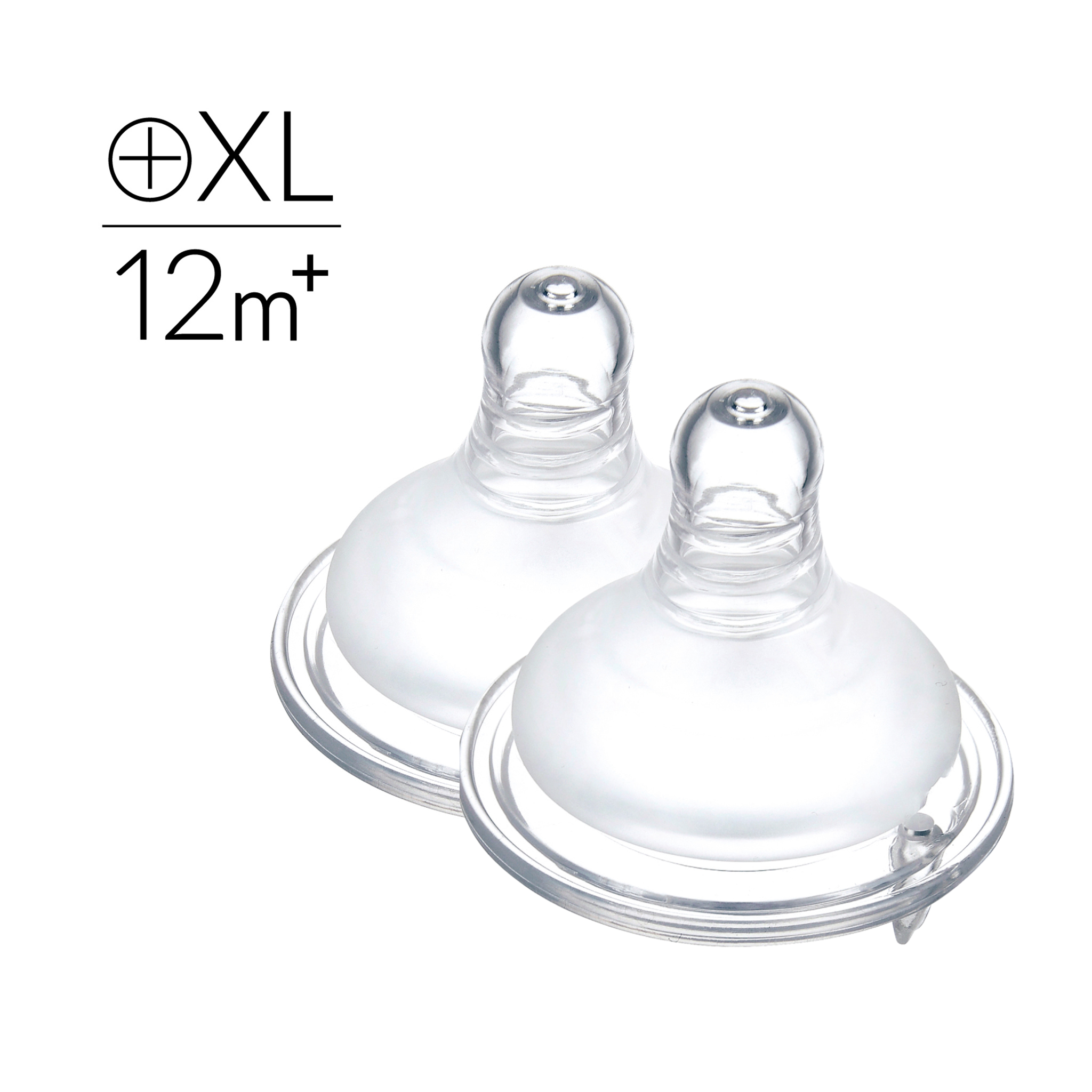 Simba | Allongé Silky Soft Teat– Anti-Colic, Wide Neck, XL Cross Hole【12m+, 2-Pack】
