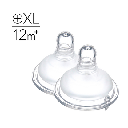 Simba | Allongé Silky Soft Teat– Anti-Colic, Wide Neck, XL Cross Hole【12m+, 2-Pack】