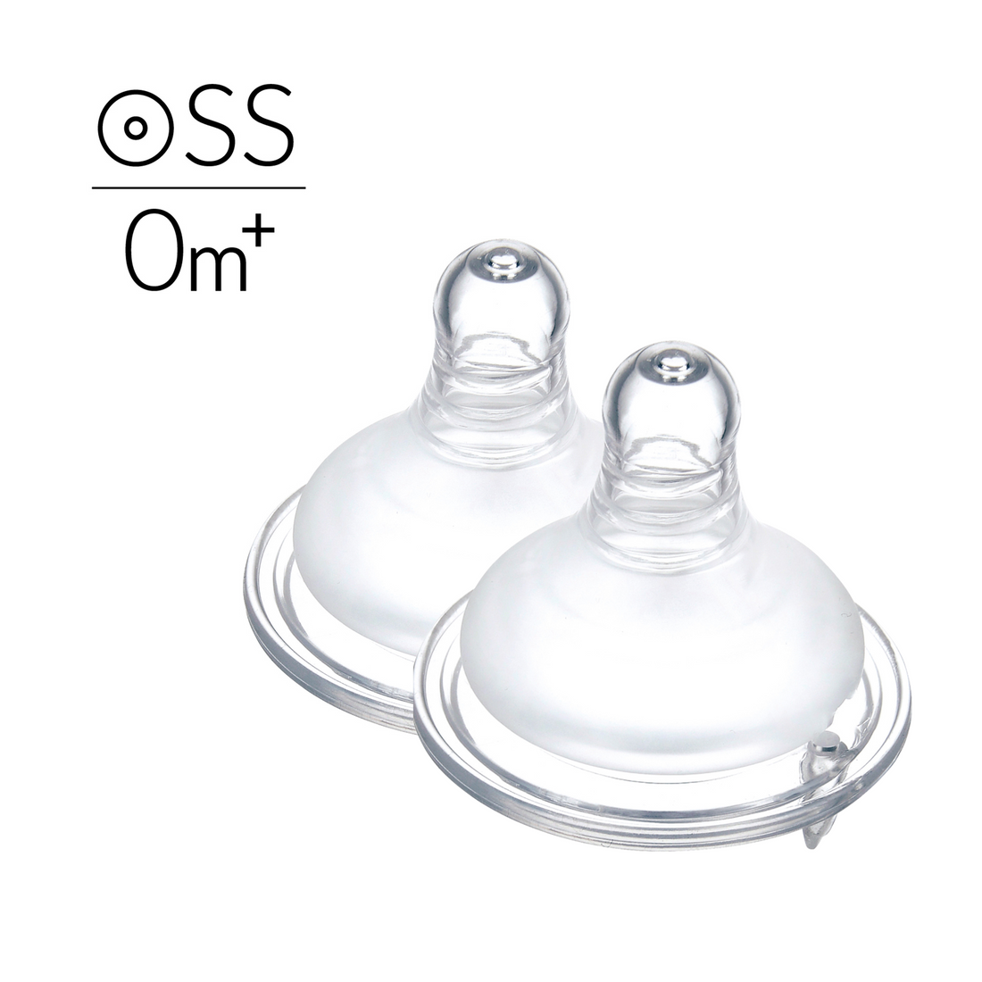 Simba | Allongé Silky Soft Teat– Anti-Colic, Wide Neck, SS Round Hole【Newborn, 2-Pack】