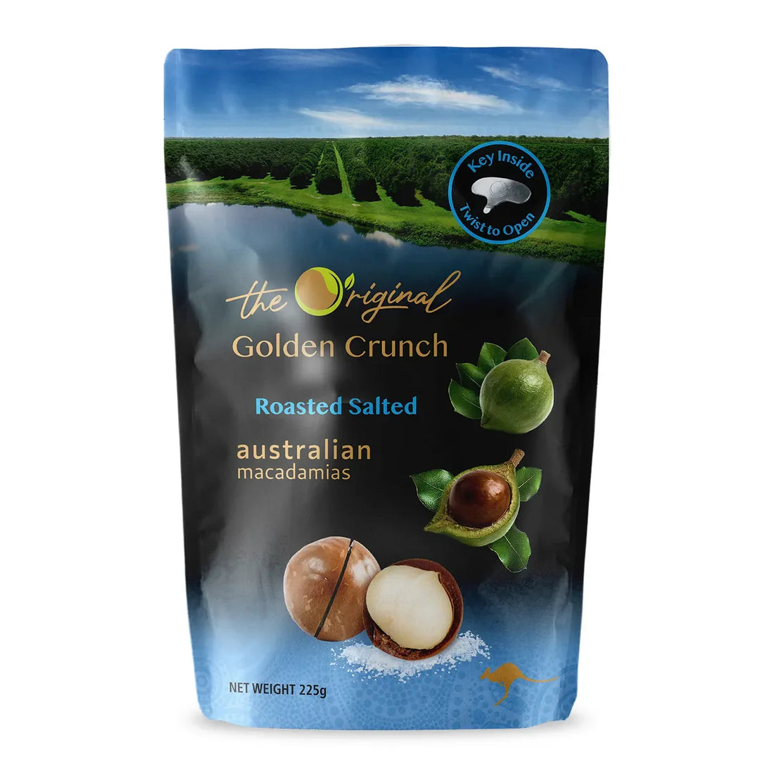 The Original Golden Crunch Macadamias【Roasted Salted】225g
