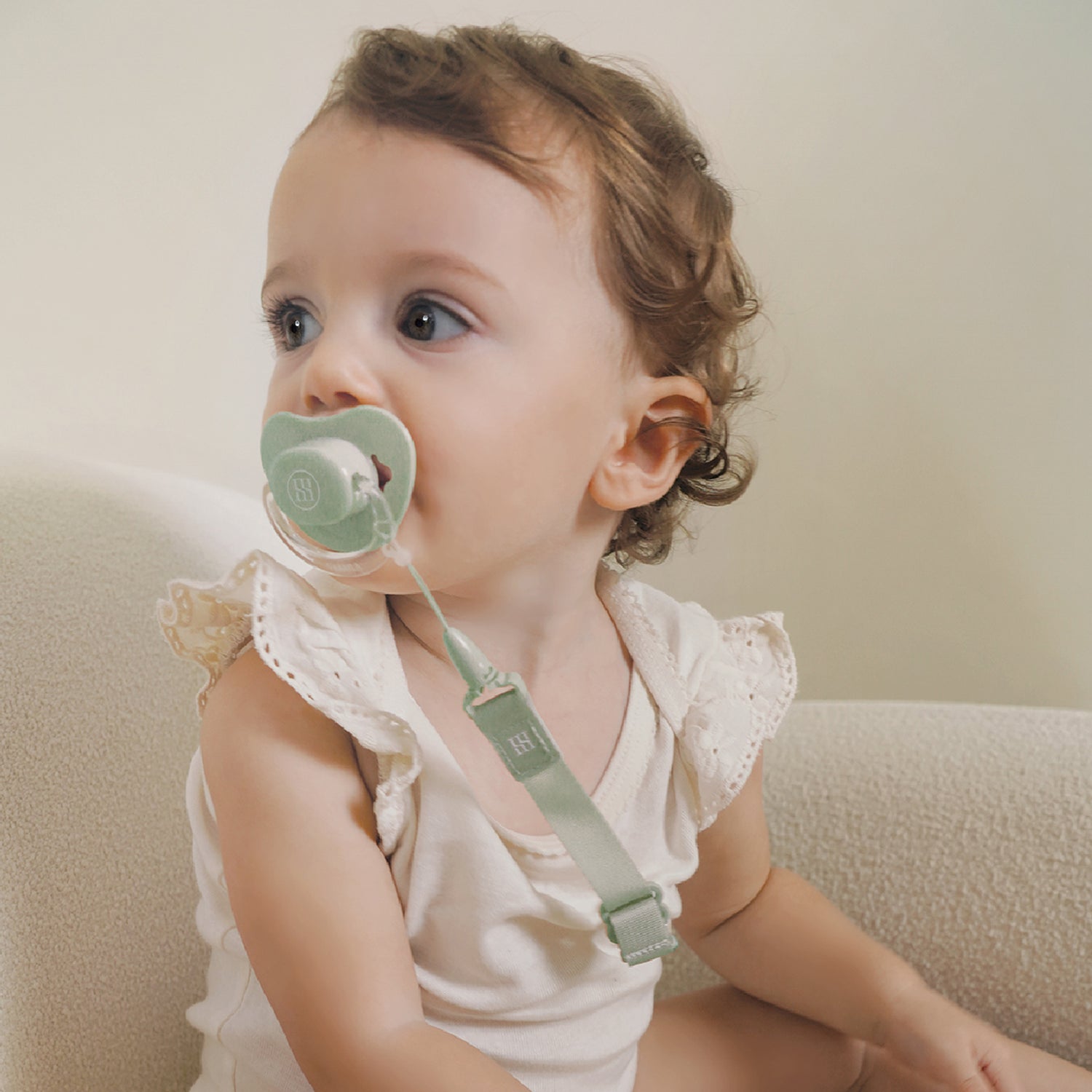 Simba | Allongé Glow-in-the-Dark Pacifier Clip -Succa【Green】
