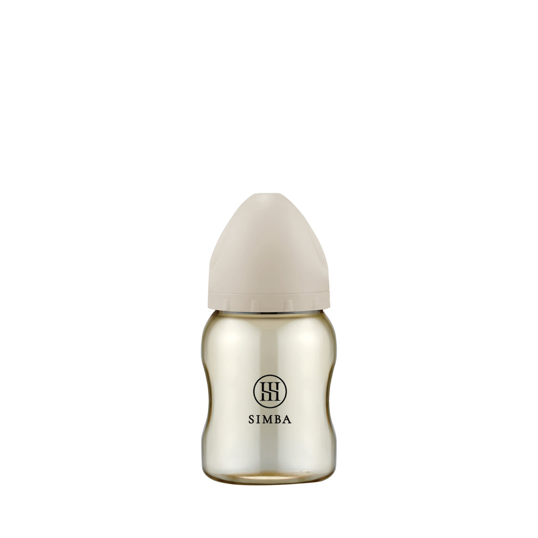 小獅王辛巴|蘊蜜鉑金PPSU寬口防脹氣奶瓶 200ml-【奶茶色】新生兒適用(圓孔S)
