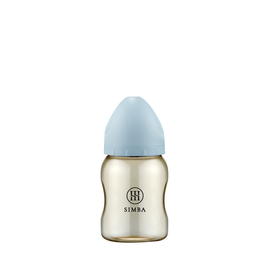 小獅王辛巴｜蘊蜜鉑金PPSU寬口防脹氣奶瓶 200ml－【晨藍】新生兒適用（圓孔S）
