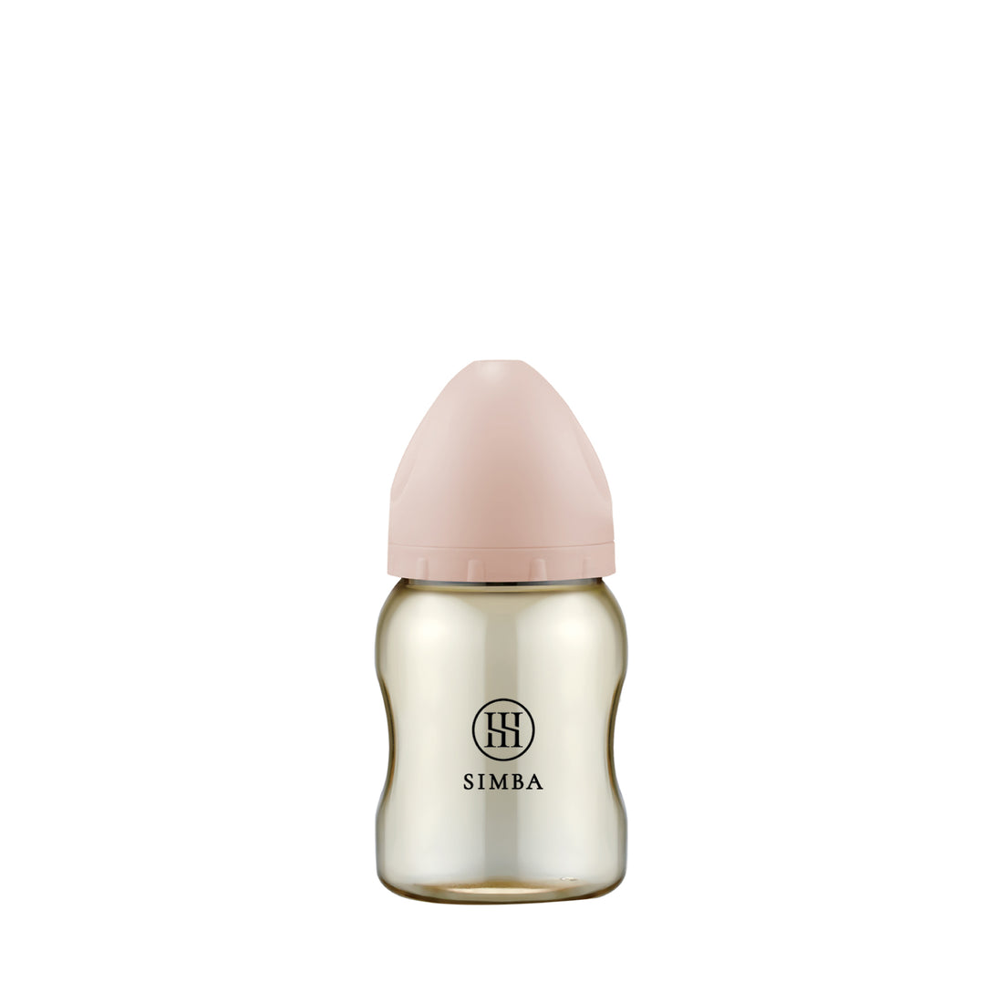 小獅王辛巴｜蘊蜜鉑金PPSU寬口防脹氣奶瓶 200ml－【栗粉】新生兒適用（圓孔S）
