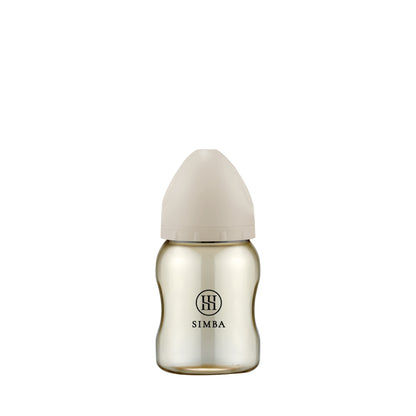 小獅王辛巴｜蘊蜜鉑金PPSU寬口防脹氣奶瓶 200ml－【奶茶色】新生兒適用（圓孔SS）超慢流量

