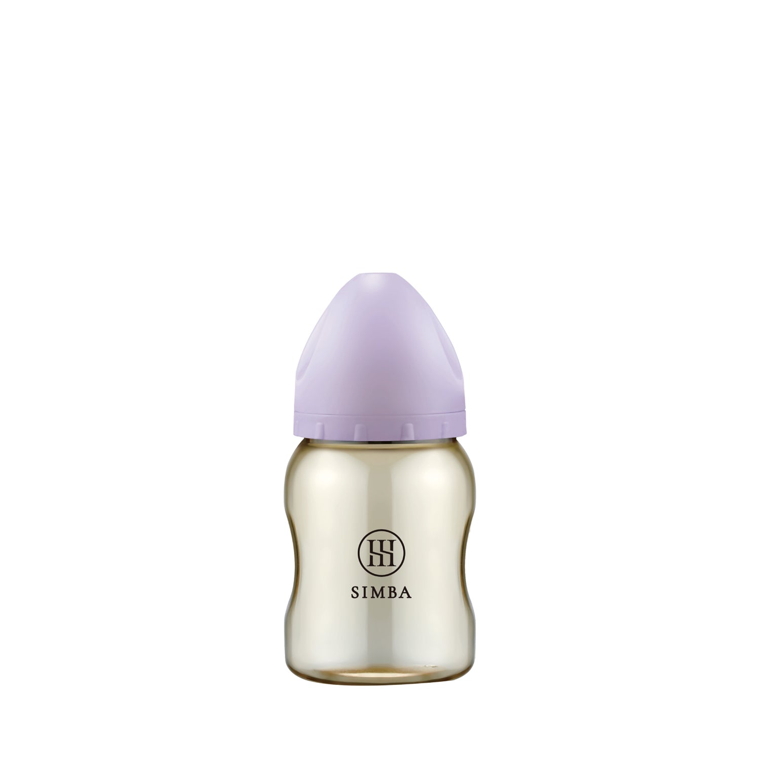 小獅王辛巴｜蘊蜜鉑金PPSU寬口防脹氣奶瓶 200ml－【紫芙】新生兒適用（圓孔S）

