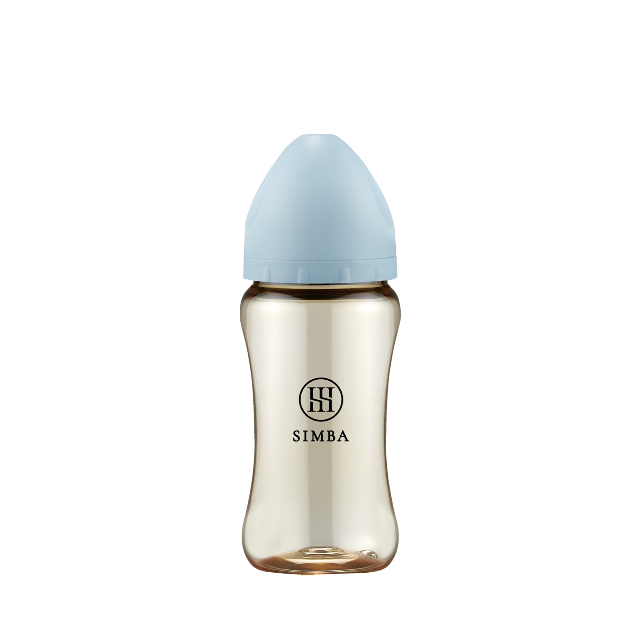 小獅王辛巴｜蘊蜜鉑金PPSU寬口防脹氣奶瓶 270ml－【晨藍】全齡適用（十字孔M）
