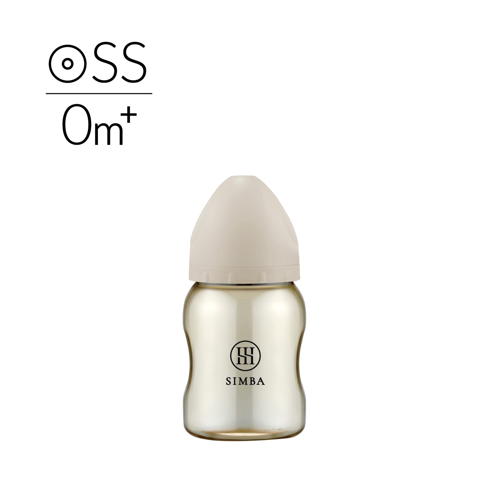 小獅王辛巴｜蘊蜜鉑金PPSU寬口防脹氣奶瓶 200ml－【奶茶色】新生兒適用（圓孔SS）超慢流量
