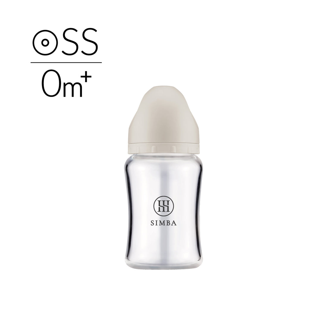 【新品上市】小獅王辛巴｜蘊蜜玻璃寬口防脹氣奶瓶 180ml－【奶茶棕】新生兒適用（圓孔 SS）超慢流量