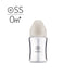 【NEW ARRIVALS】Simba | Allongé Glass Wide Neck Anti-Colic Feeding Bottle 180ml -Nook【Beige】Newborn (Round Hole SS) (very slow flow) - Anini Baby Australia