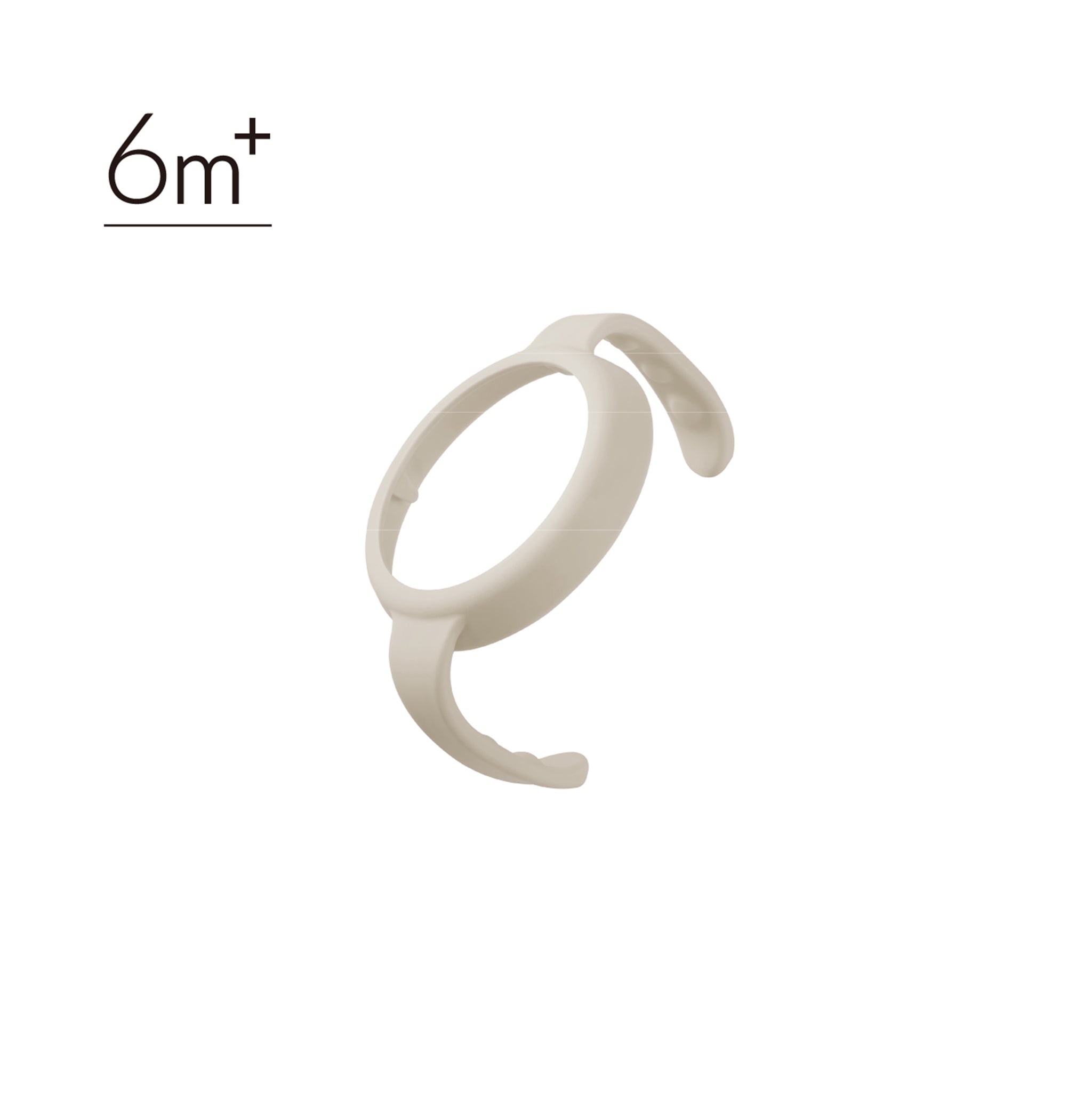 ④alongé Wide-Neck Bottle Anti-Slip Handle -Nook【Beige】