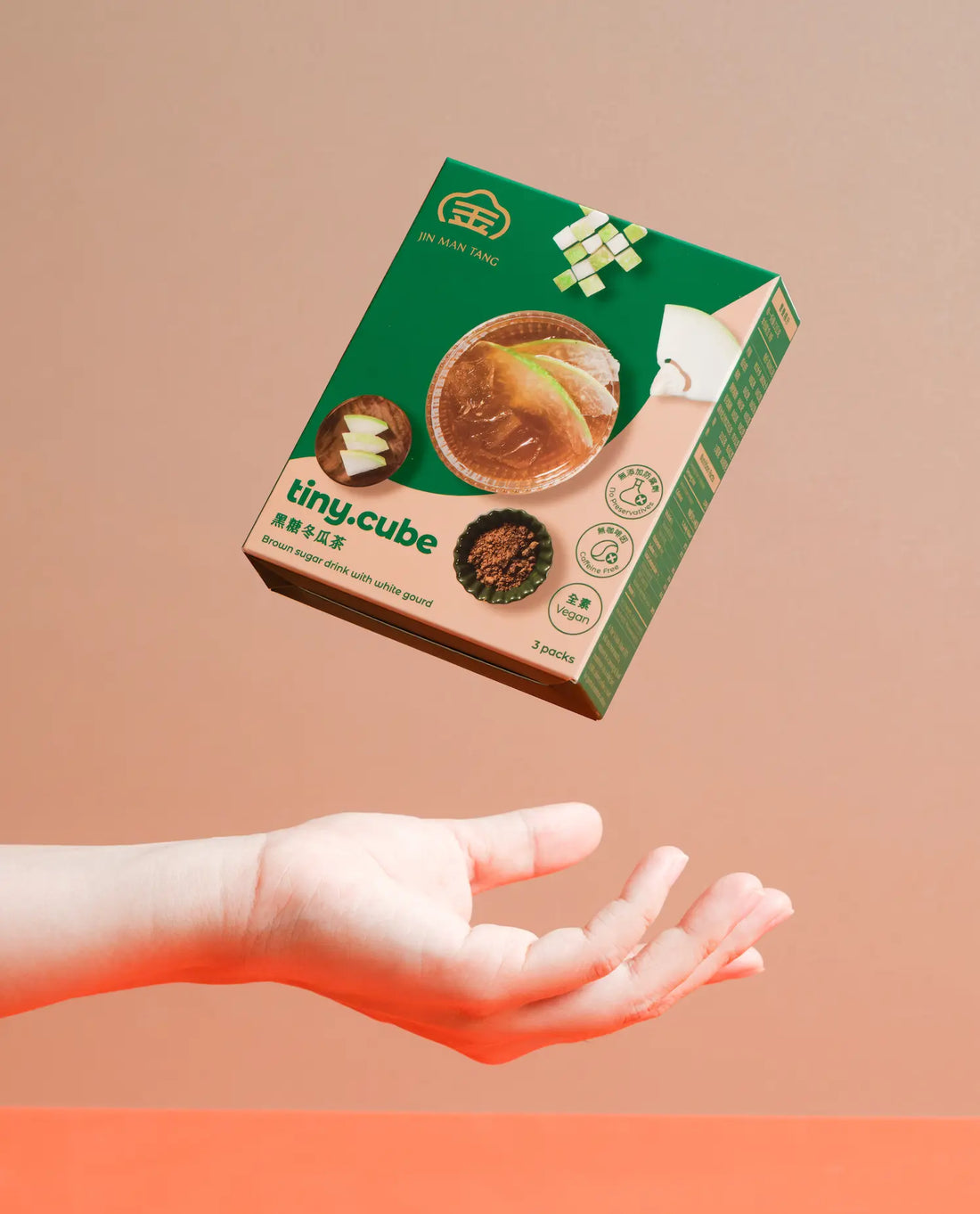Jin Man Tang【Tiny.Cube】Brown Sugar Winter Melon Tea (23g x 3) / pack Jing Man Tang