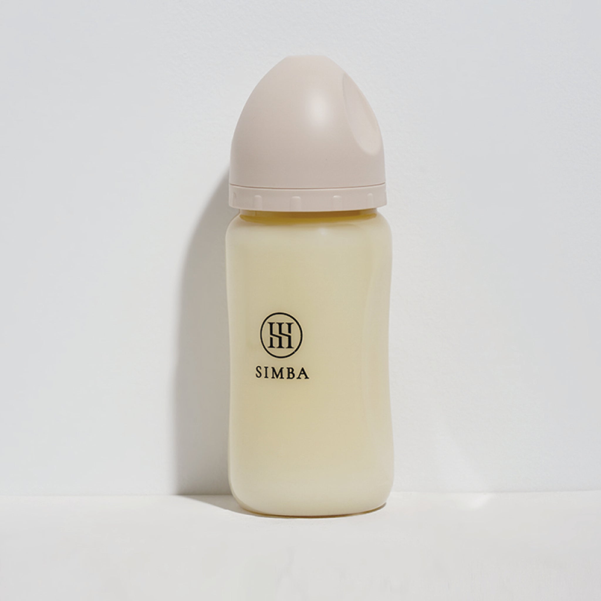 小獅王辛巴｜蘊蜜鉑金PPSU寬口防脹氣奶瓶 270ml－【奶茶色】全齡適用（十字孔M）


