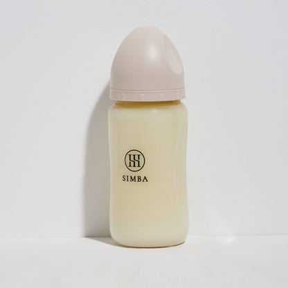 小獅王辛巴｜蘊蜜鉑金PPSU寬口防脹氣奶瓶 270ml－【奶茶色】全齡適用（十字孔M）

