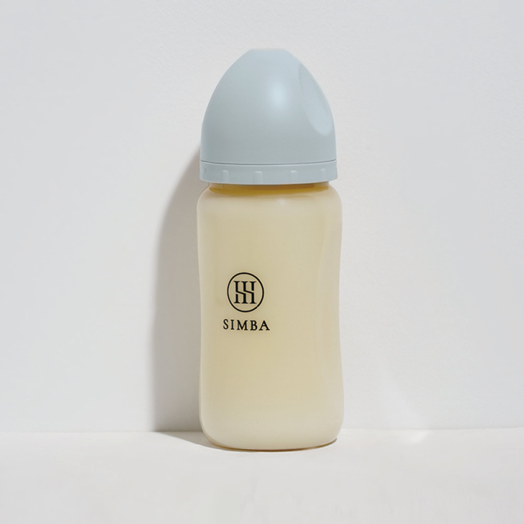 小獅王辛巴｜蘊蜜鉑金PPSU寬口防脹氣奶瓶 270ml－【晨藍】全齡適用（十字孔M）
