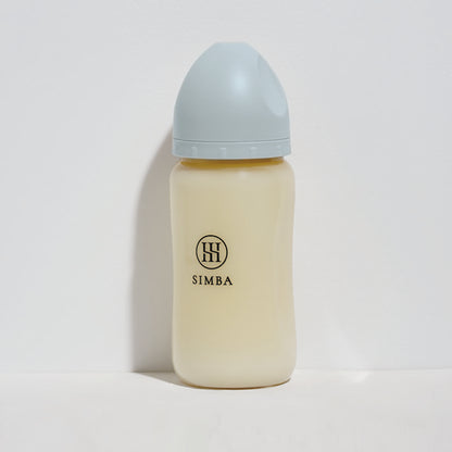 小獅王辛巴｜蘊蜜鉑金PPSU寬口防脹氣奶瓶 270ml－【晨藍】全齡適用（十字孔M）
