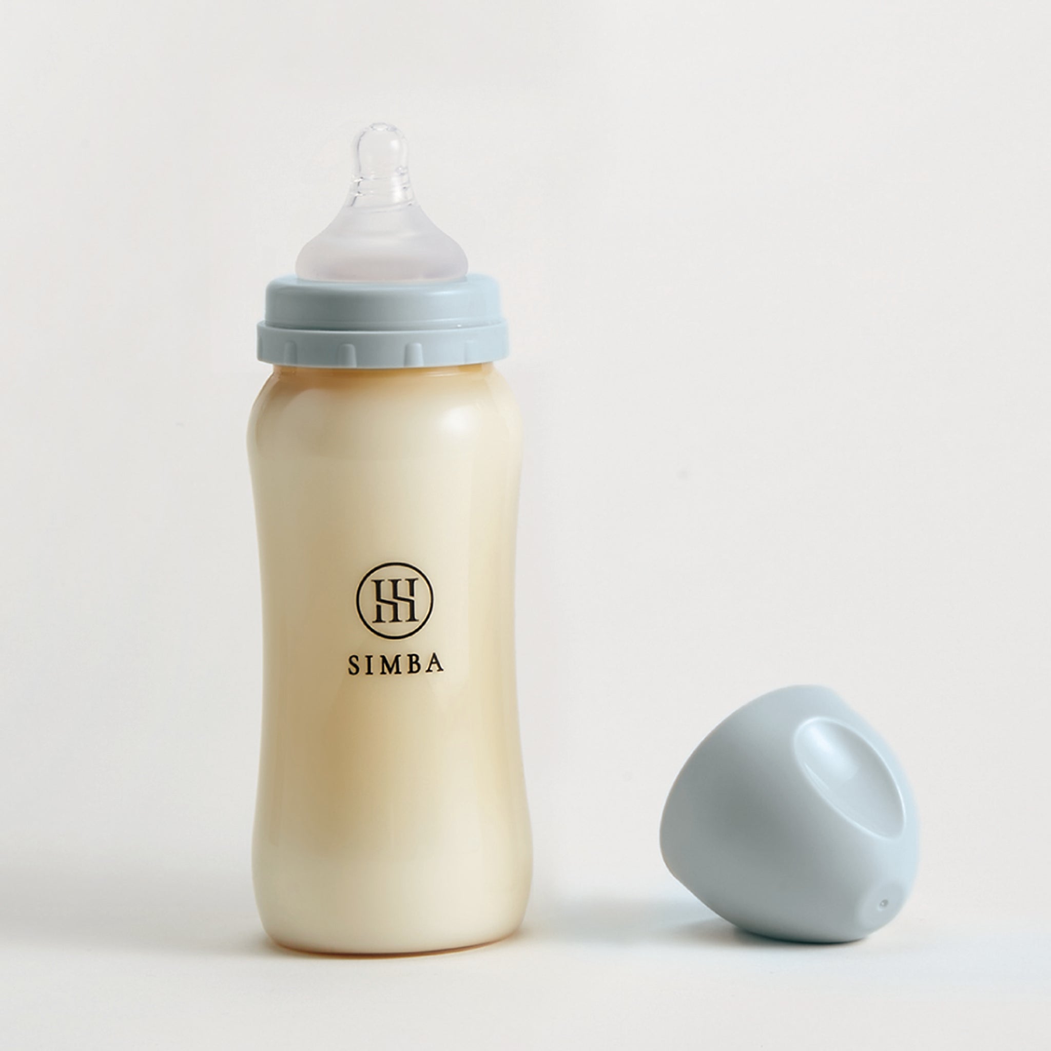 小獅王辛巴｜蘊蜜鉑金PPSU寬口防脹氣奶瓶 270ml－【晨藍】全齡適用（十字孔M）
