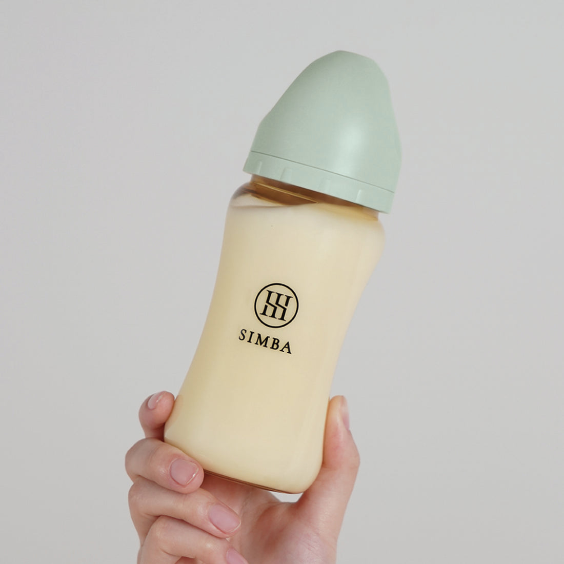 Simba | Allongé PPSU Wide Neck Anti-Colic Feeding Bottle 270ml -Succa【Green】All Ages (Cross Hole M)